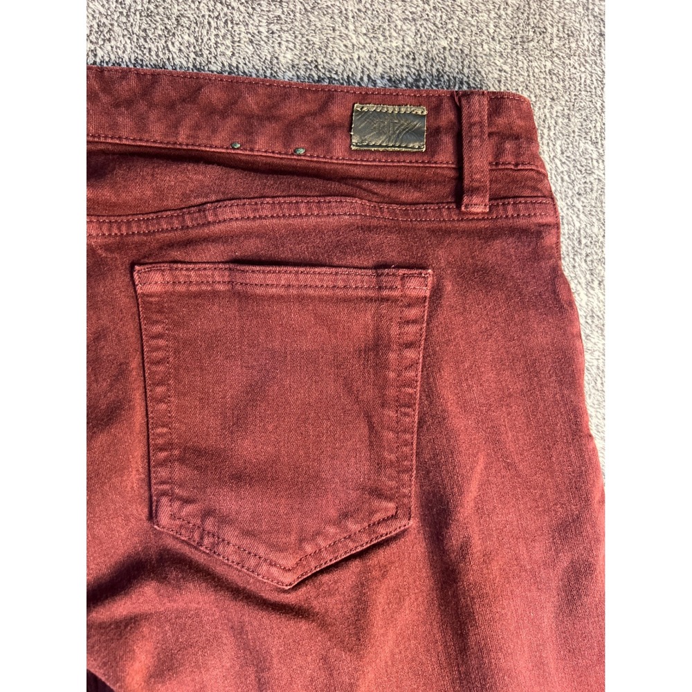 Lauren Ralph Lauren Burgundy Straight Leg Stretch Pants 16W Wine Red - Picture 12 of 16